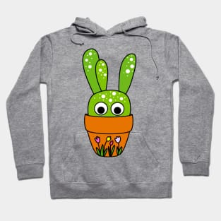 Cute Cactus Design #232: Cute Cactus In Tulip Pot Hoodie